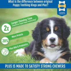 N-Bone Puppy Teething Rings Plus, Chicken Flavor