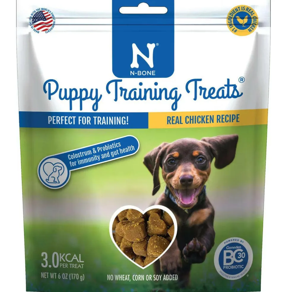 N-Bone Puppy Training Treats Chicken Flavor, 6-oz