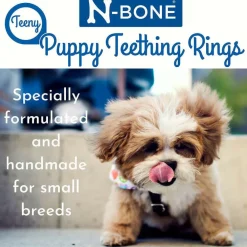 N-Bone Teeny Puppy Teething Rings for Small Breed Puppies, Chicken Flavor, 7 count