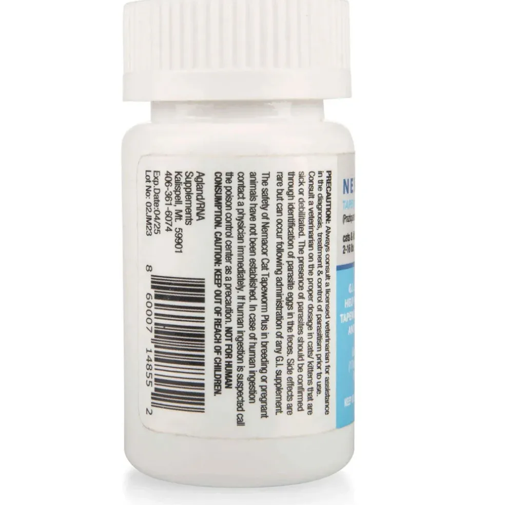 Nemacor Cat Tapeworm Plus for Cats & Kittens 2-16 lbs