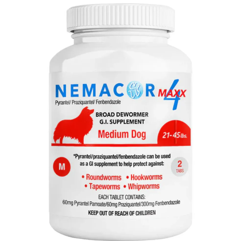 Nemacor Maxx 4 Quad Dewormers For Dogs