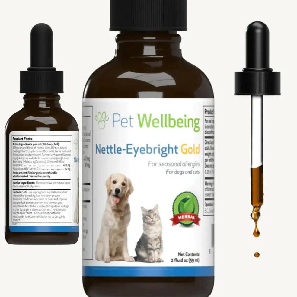 Nettle-Eyebright Gold - Seasonal Allergy Defense for Cats