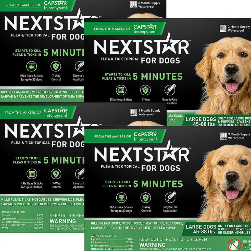 Nextstar Flea & Tick Topical for Large Dogs, 45-88 lbs