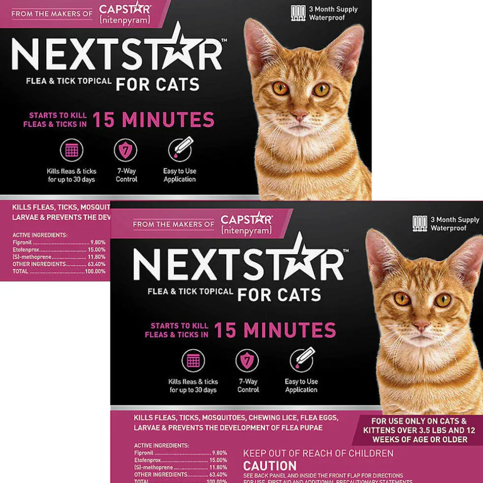 Nextstar Flea & Tick Topical for Cats & Kittens Over 3.5 lbs & 12 weeks age or older