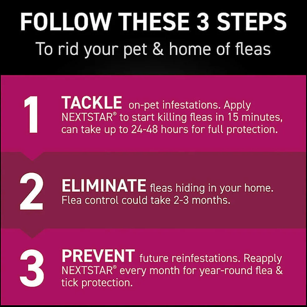 Nextstar Flea & Tick Topical for Cats & Kittens Over 3.5 lbs & 12 weeks age or older