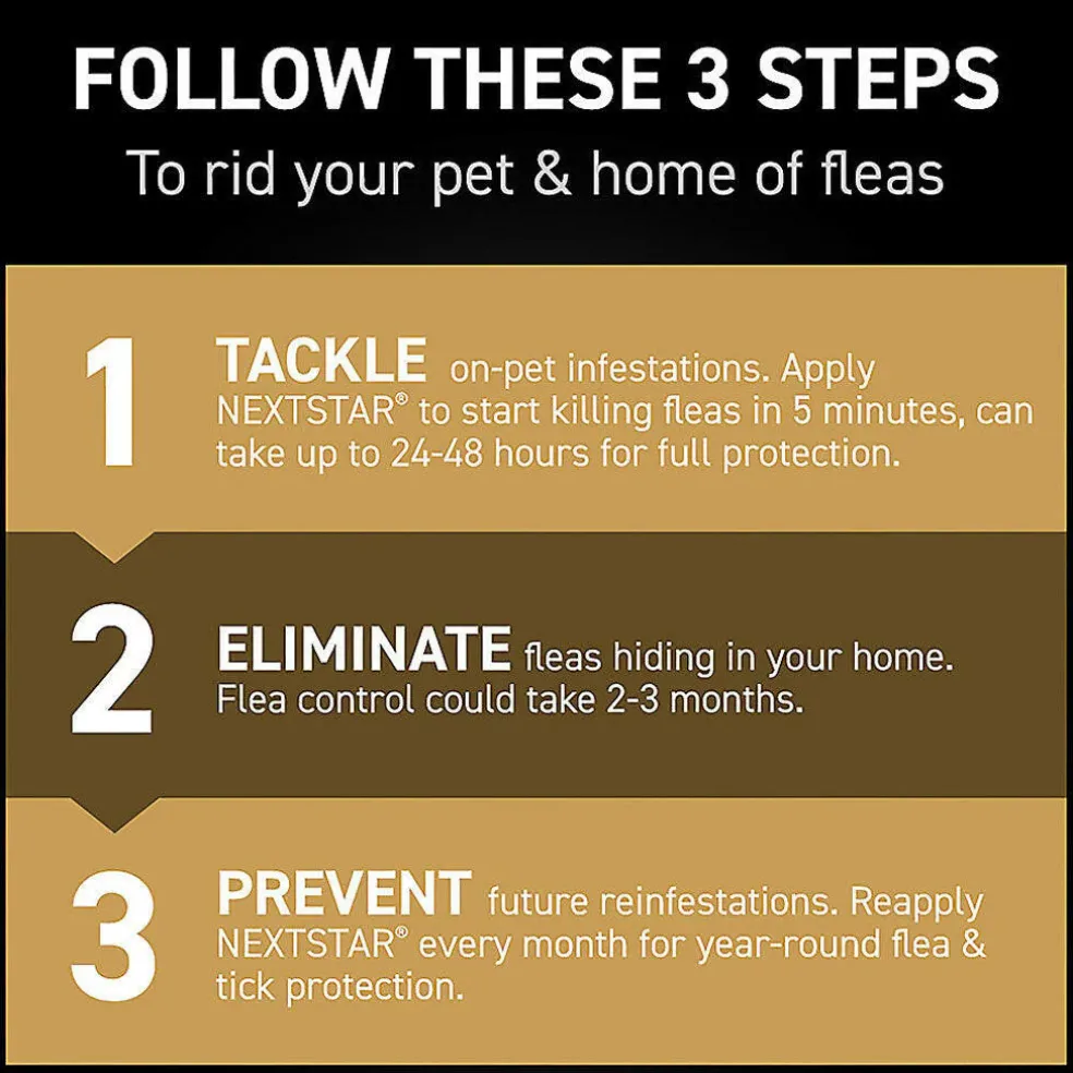 Nextstar Flea & Tick Topical for Medium Dogs, 23-44 lbs