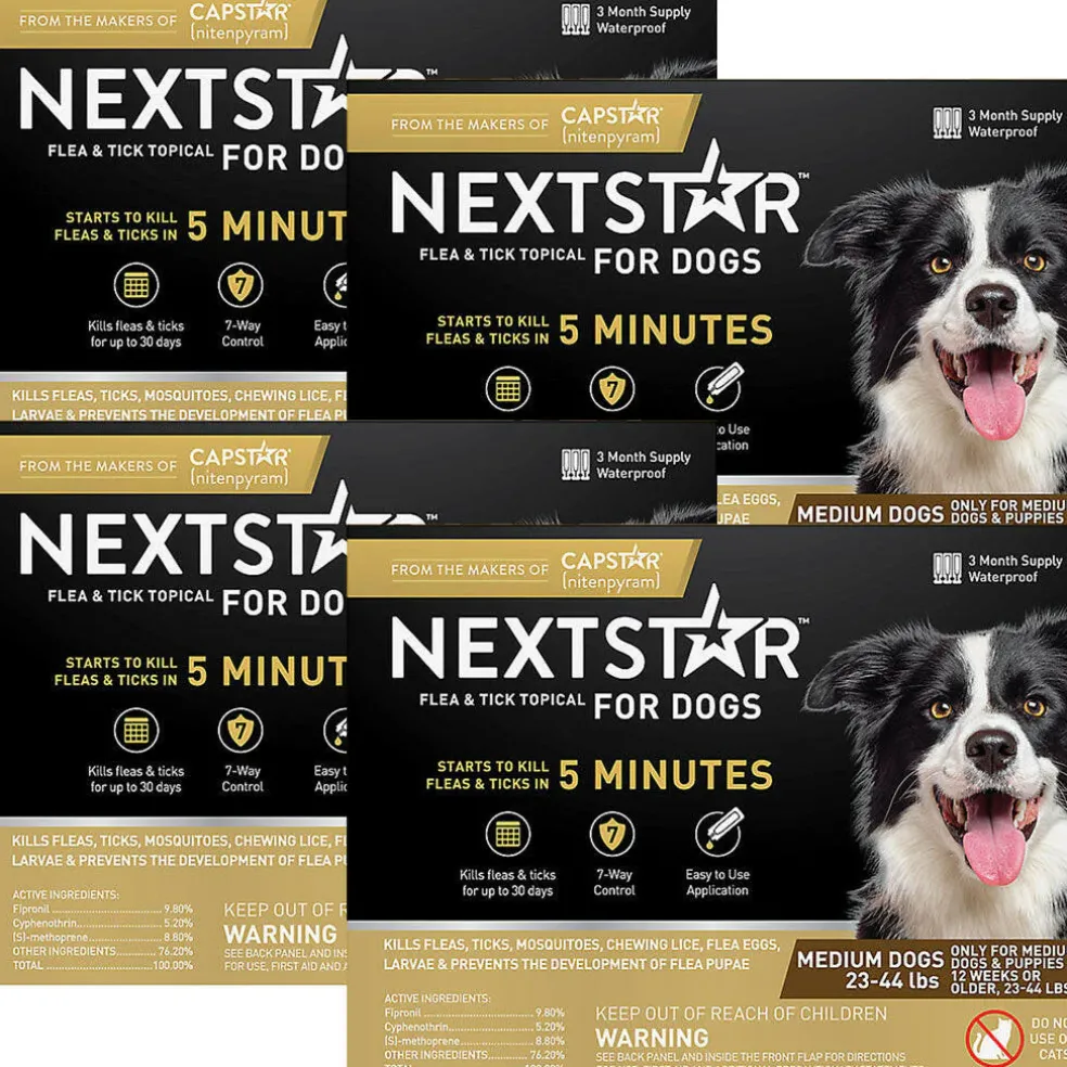 Nextstar Flea & Tick Topical for Medium Dogs, 23-44 lbs