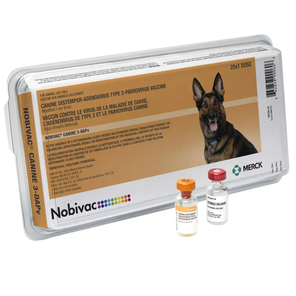 Nobivac Canine 3-DAPv Vaccine for Dogs, 25 Doses