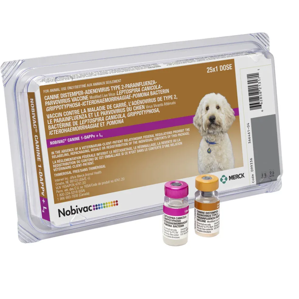 Nobivac 1-DAPPv + L4 Vaccine for Dogs, 25 Doses