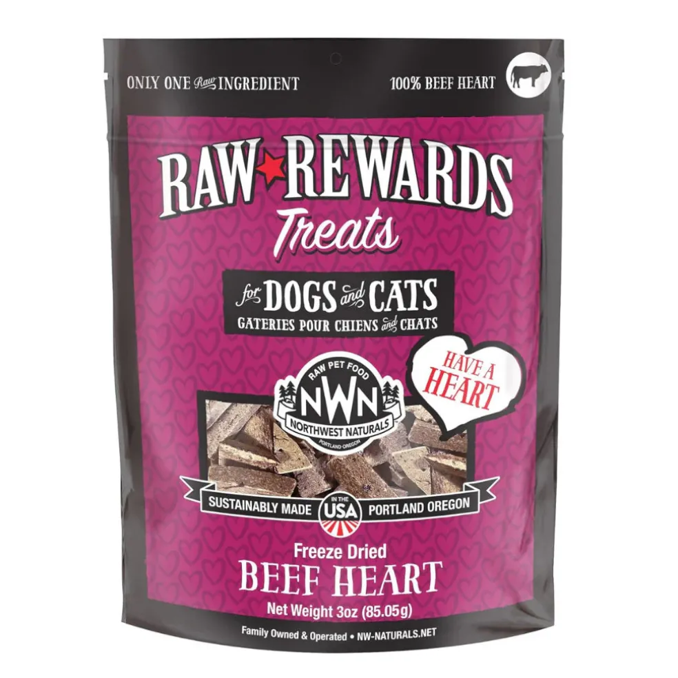 Northwest Naturals Freeze-Dried Beef Heart Treats for Dogs & Cats