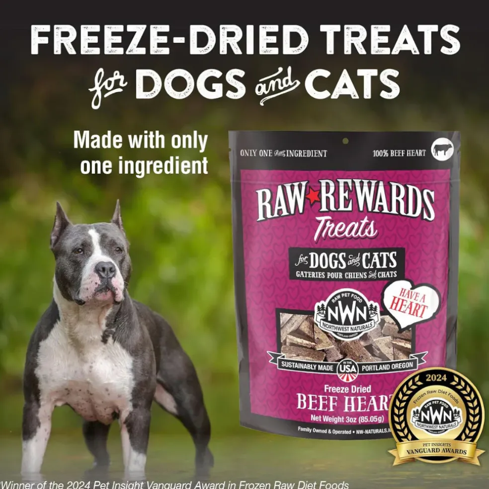 Northwest Naturals Freeze-Dried Beef Heart Treats for Dogs & Cats