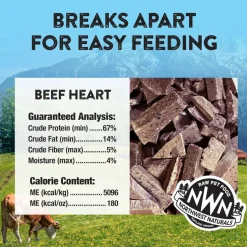Northwest Naturals Freeze-Dried Beef Heart Treats for Dogs & Cats