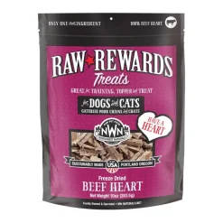Northwest Naturals Freeze-Dried Beef Heart Treats for Dogs & Cats