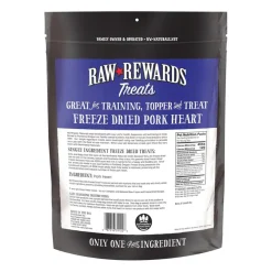 Northwest Naturals Freeze-Dried Pork Hearts Treats for Dogs & Cats