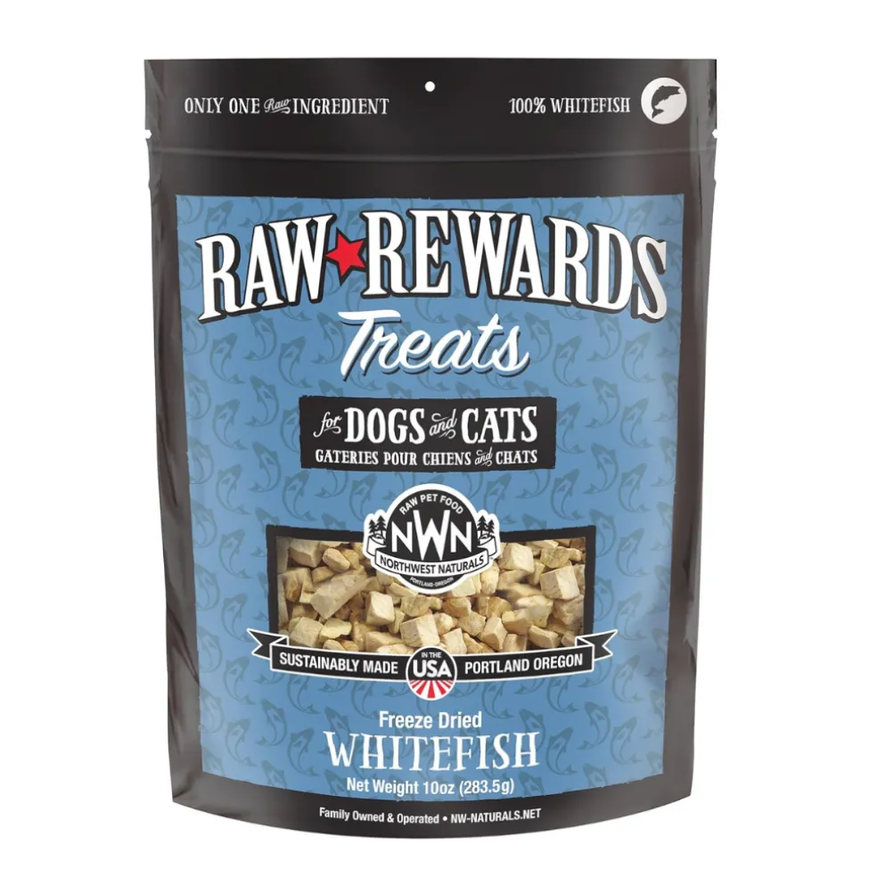 Northwest Naturals Freeze-Dried Whitefish Treats for Dogs & Cats (2.5 oz)