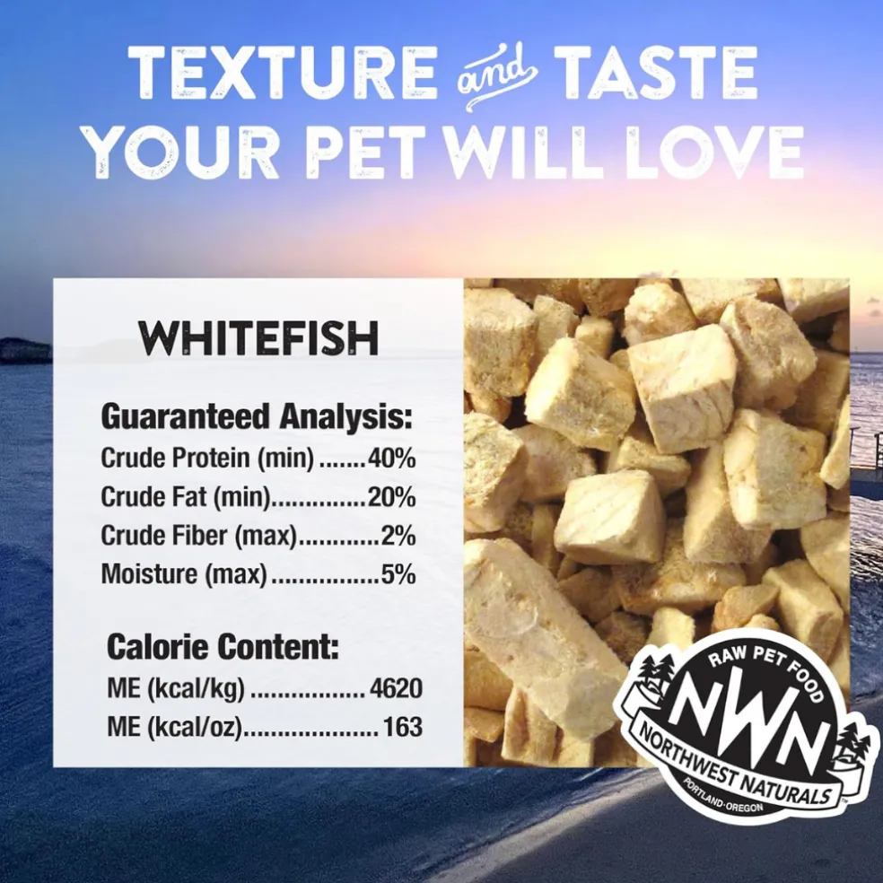 Northwest Naturals Freeze-Dried Whitefish Treats for Dogs & Cats (2.5 oz)