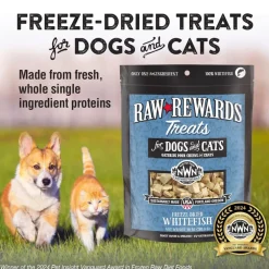 Northwest Naturals Freeze-Dried Whitefish Treats for Dogs & Cats (2.5 oz)