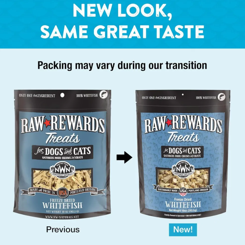 Northwest Naturals Freeze-Dried Whitefish Treats for Dogs & Cats (2.5 oz)