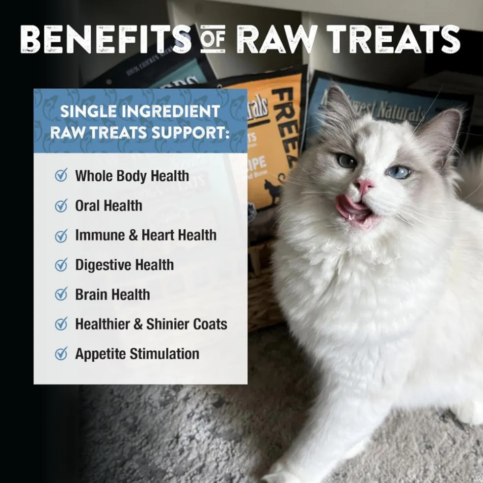 Northwest Naturals Freeze-Dried Whitefish Treats for Dogs & Cats (2.5 oz)