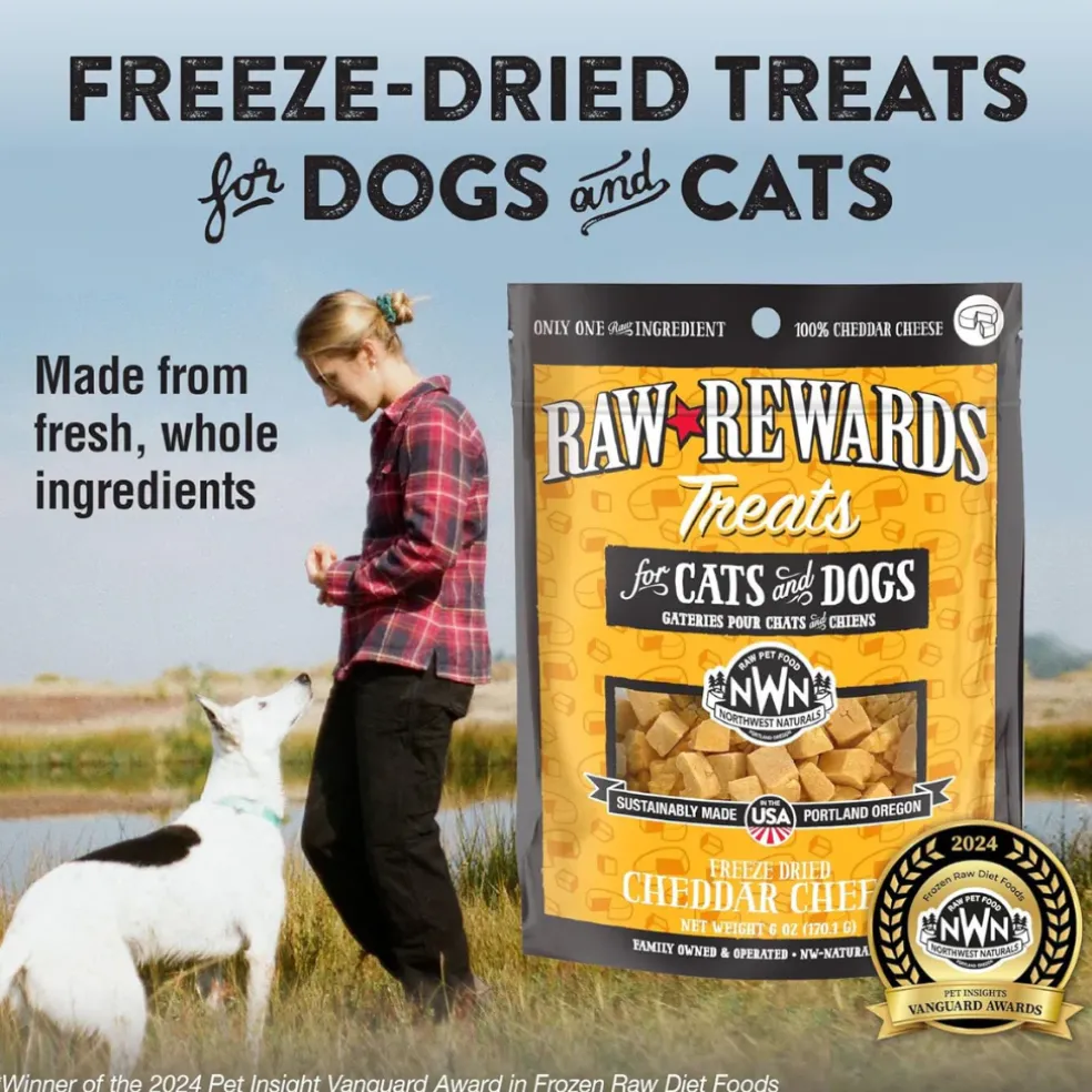 Northwest Naturals Freeze-Dried Cheddar Cheese Treats for Dogs & Cats (6 oz)