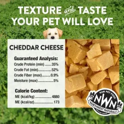 Northwest Naturals Freeze-Dried Cheddar Cheese Treats for Dogs & Cats (6 oz)