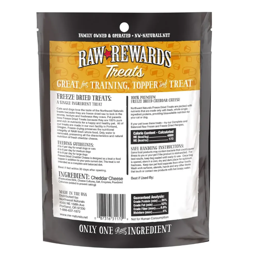 Northwest Naturals Freeze-Dried Cheddar Cheese Treats for Dogs & Cats (6 oz)