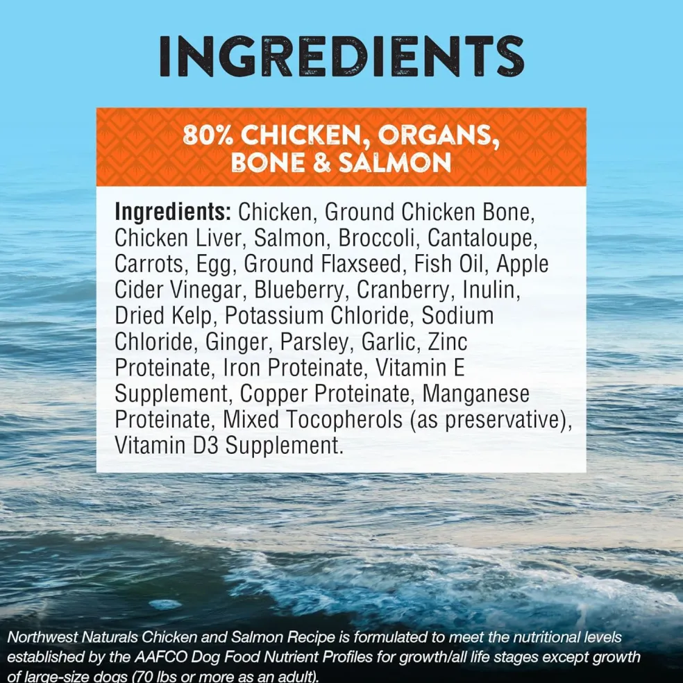 Northwest Naturals Freeze-Dried Nuggets Chicken & Salmon Recipe Raw Diets for Dogs