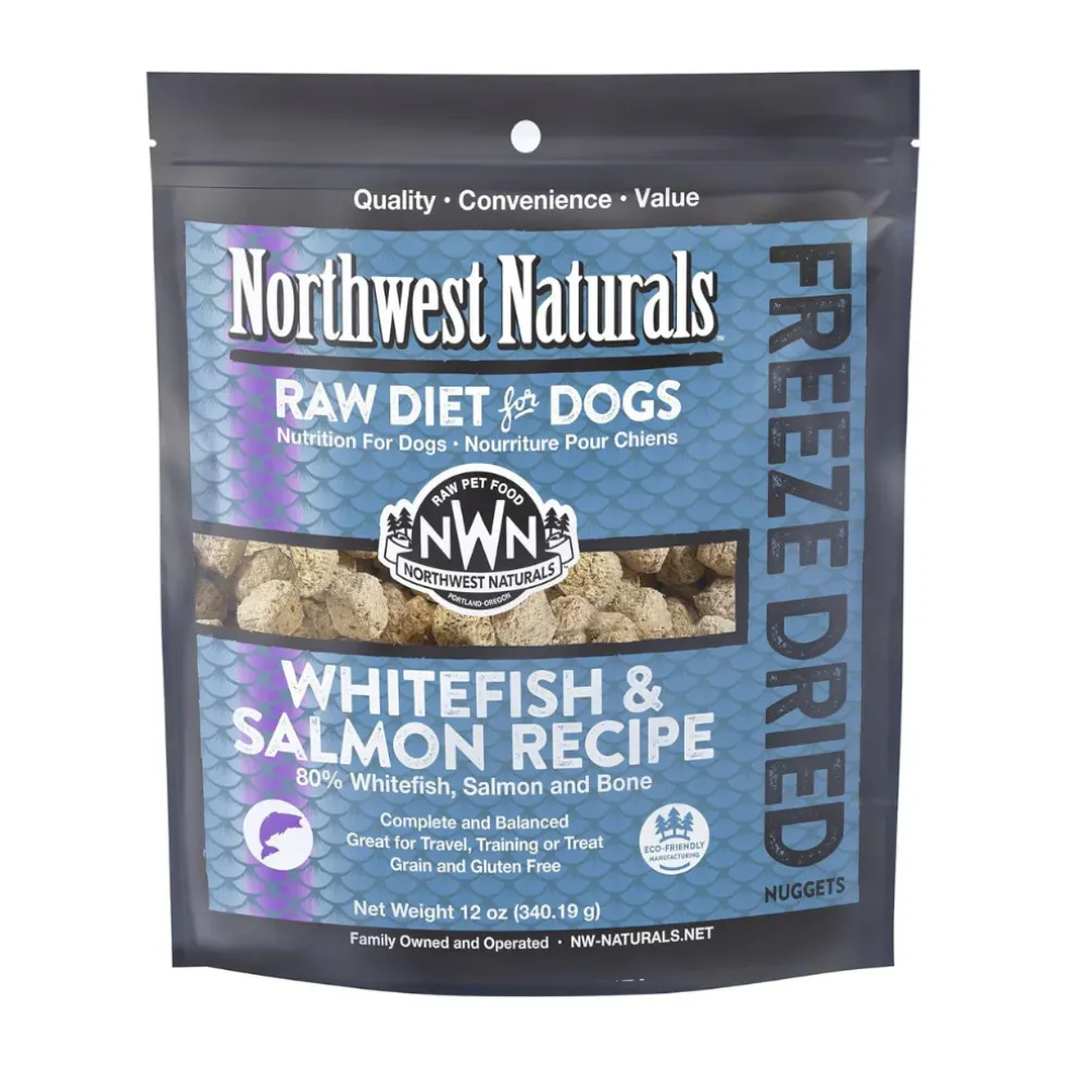 Northwest Naturals Freeze-Dried Nuggets Whitefish & Salmon Recipe Raw Diets for Dogs