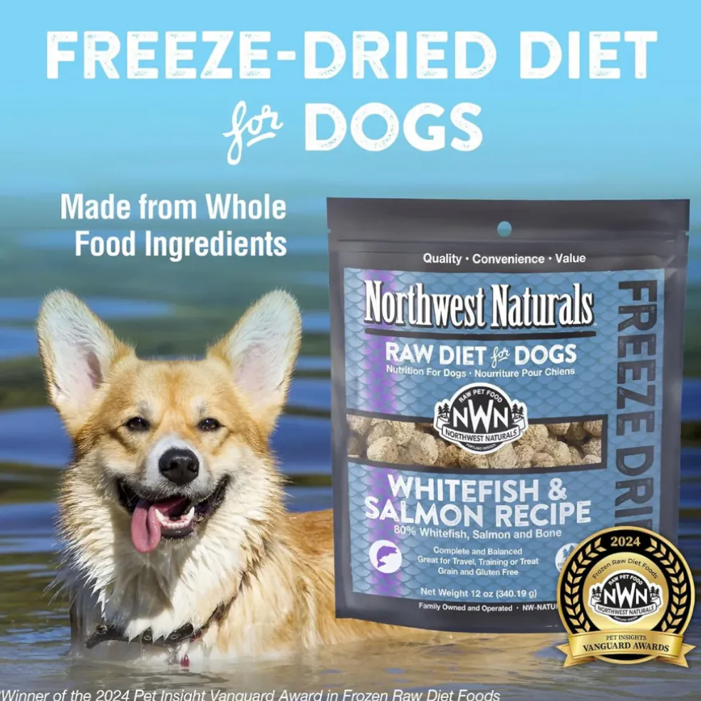 Northwest Naturals Freeze-Dried Nuggets Whitefish & Salmon Recipe Raw Diets for Dogs