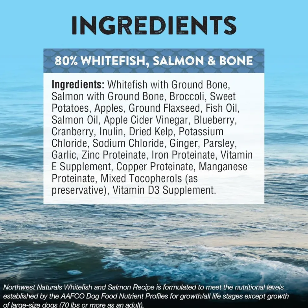 Northwest Naturals Freeze-Dried Nuggets Whitefish & Salmon Recipe Raw Diets for Dogs