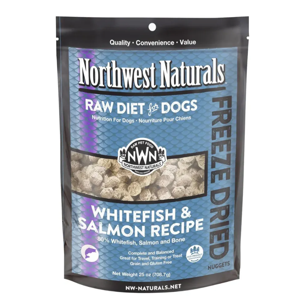 Northwest Naturals Freeze-Dried Nuggets Whitefish & Salmon Recipe Raw Diets for Dogs
