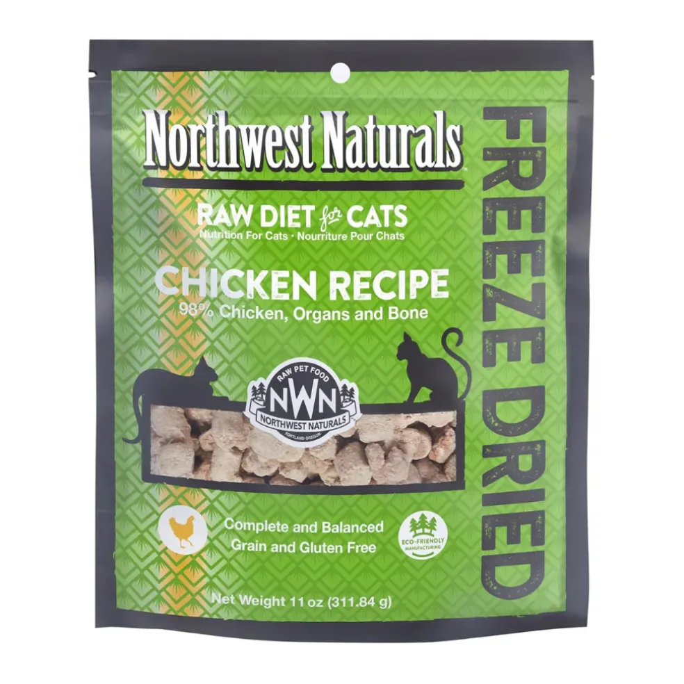 Northwest Naturals Freeze-Dried Chicken Recipe Raw Diets for Cats (11 oz)