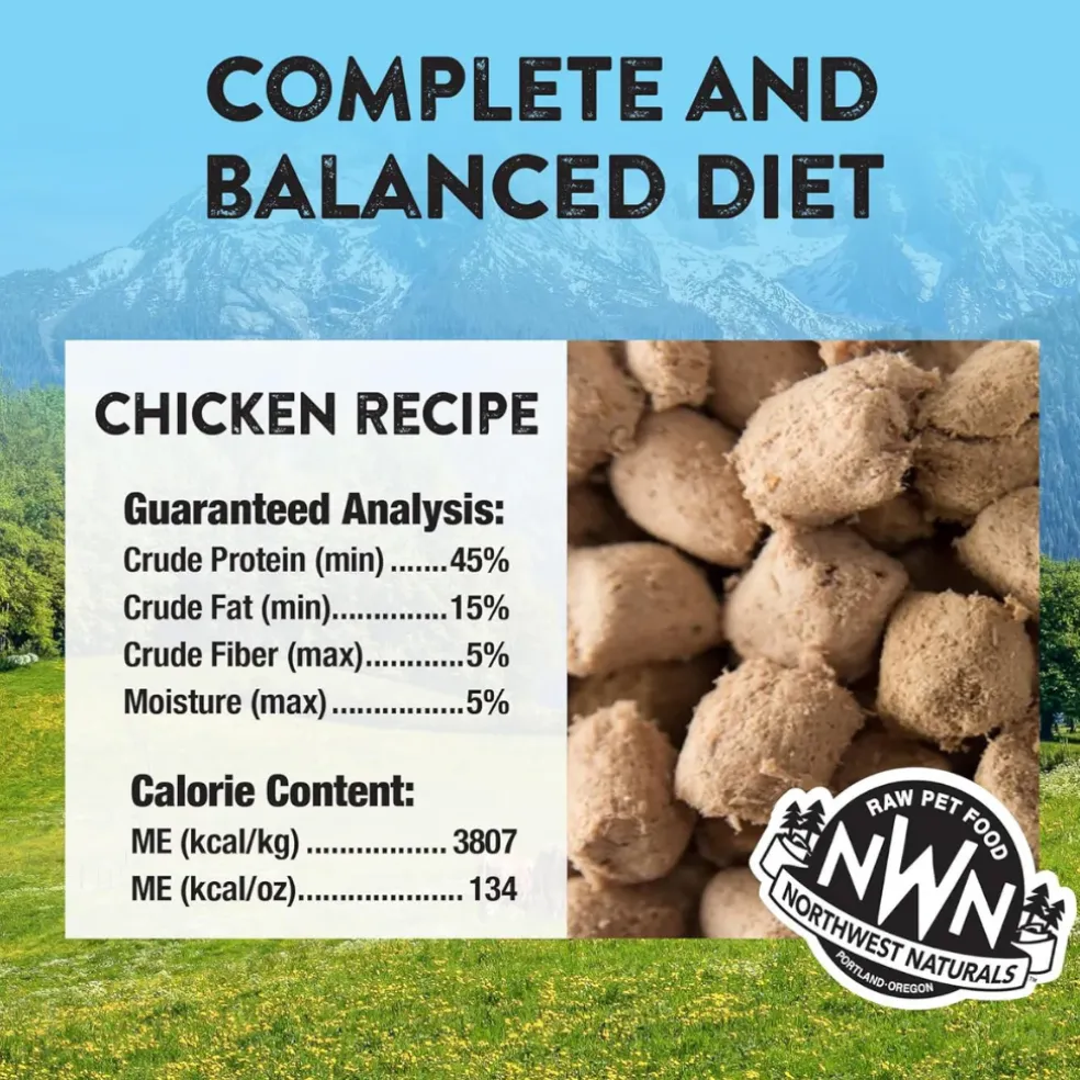 Northwest Naturals Freeze-Dried Chicken Recipe Raw Diets for Cats (11 oz)