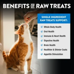 Northwest Naturals Freeze-Dried Chicken Hearts Treats for Dogs & Cats