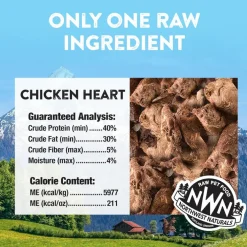 Northwest Naturals Freeze-Dried Chicken Hearts Treats for Dogs & Cats