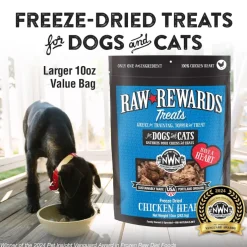 Northwest Naturals Freeze-Dried Chicken Hearts Treats for Dogs & Cats