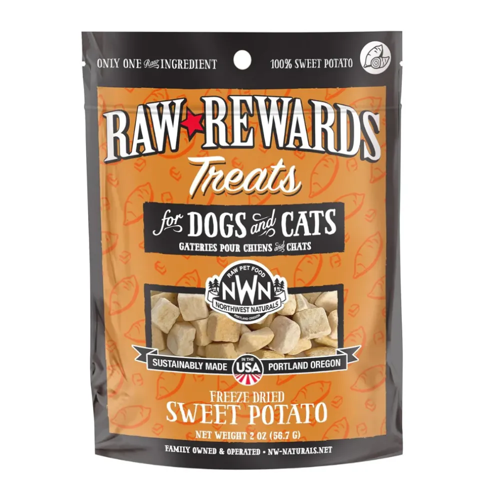 Northwest Naturals Freeze-Dried Sweet Potato Treats for Dogs & Cats (2 oz)