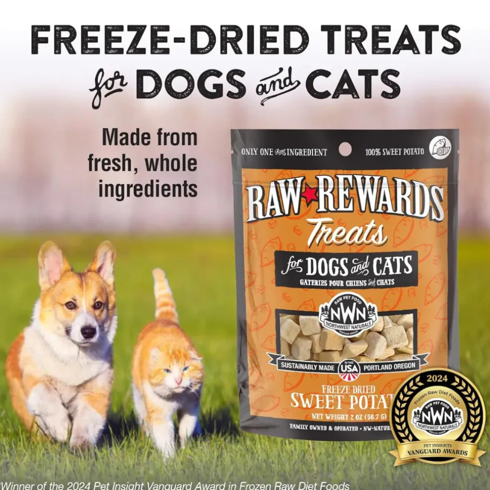 Northwest Naturals Freeze-Dried Sweet Potato Treats for Dogs & Cats (2 oz)