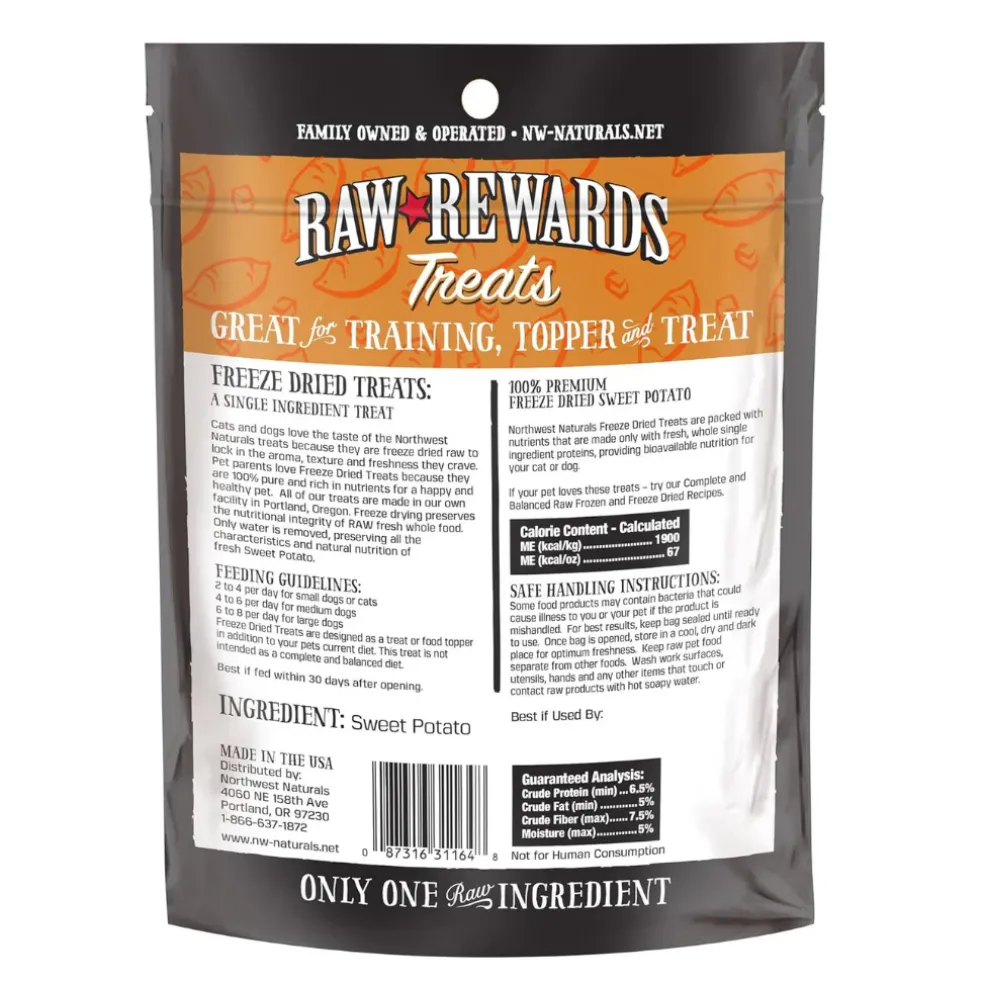 Northwest Naturals Freeze-Dried Sweet Potato Treats for Dogs & Cats (2 oz)
