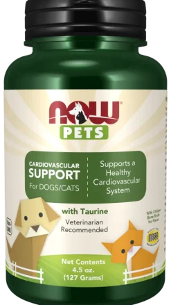 NOW Pets Cardiovascular Support Dog & Cat Supplement, 4.5-oz