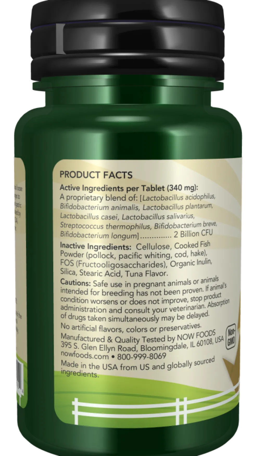 NOW Pets GI Support Dog & Cat Supplement, 90 ct