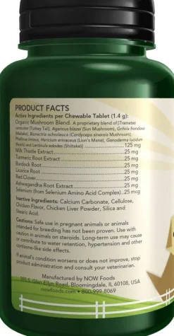 NOW Pets Immune Support Dog & Cat Supplement, 90 ct