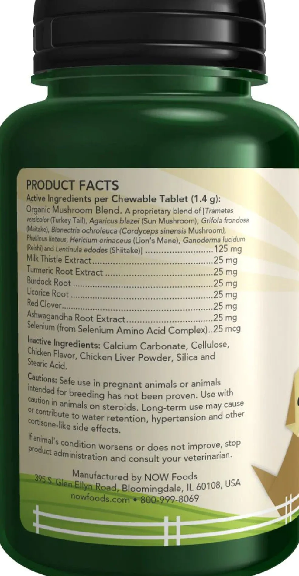 NOW Pets Immune Support Dog & Cat Supplement, 90 ct