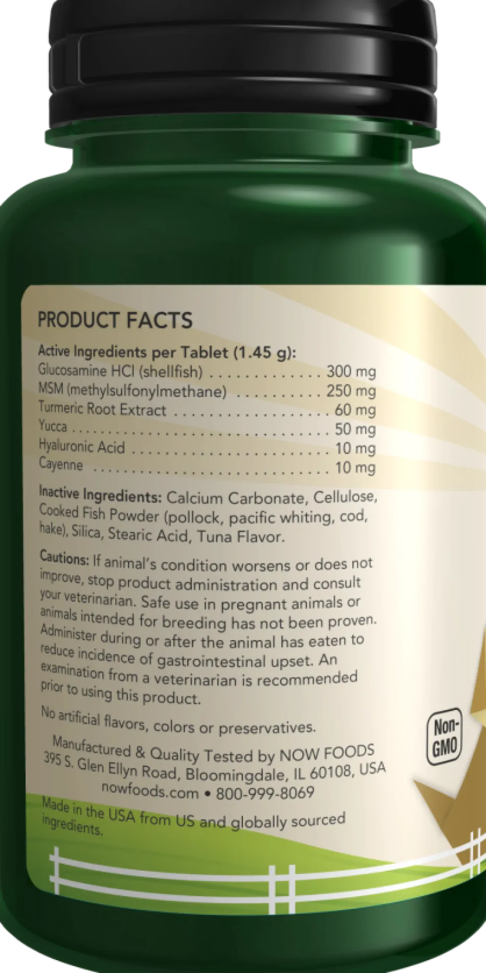 NOW Pets Joint Support Dog & Cat Supplement, 90 count