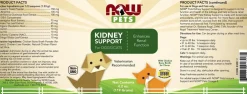NOW Pets Kidney Support Dog & Cat Supplement, 4.2-oz