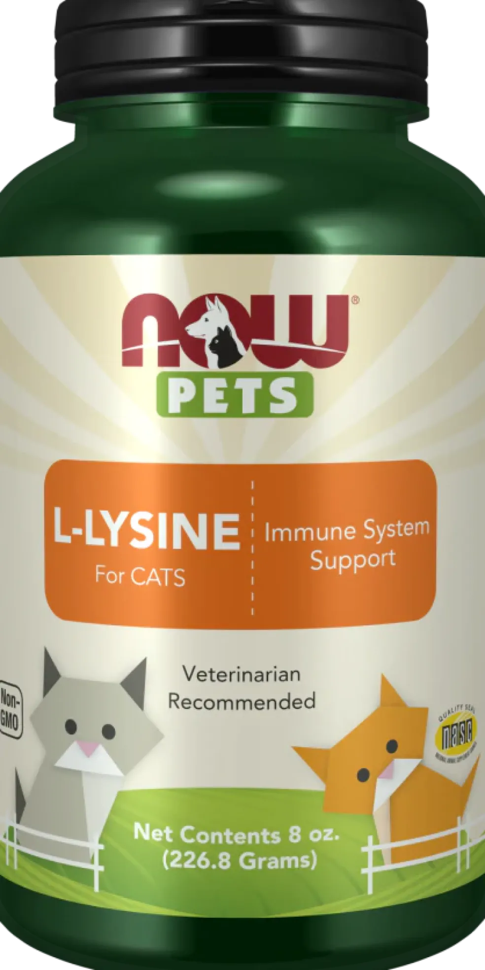 NOW Pets L-Lysine for Cats 8 oz. Powder