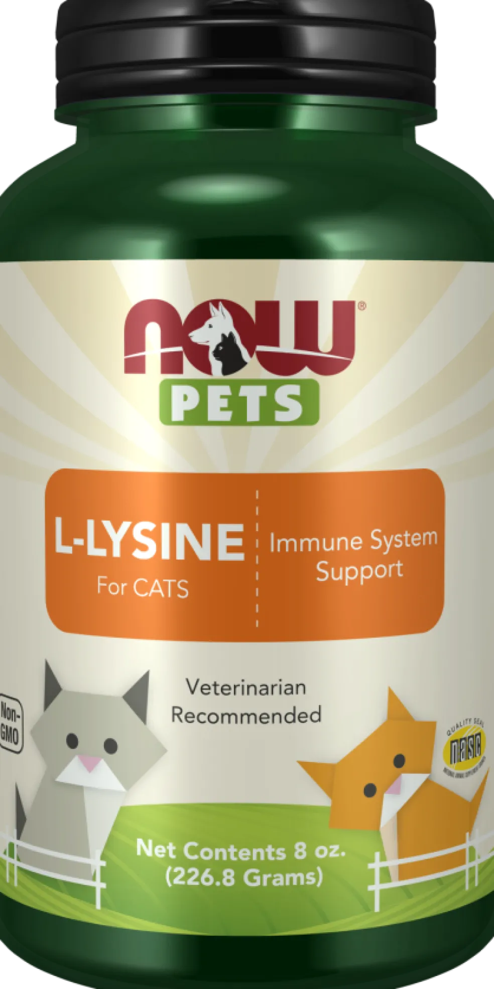 NOW Pets L-Lysine for Cats 8 oz. Powder