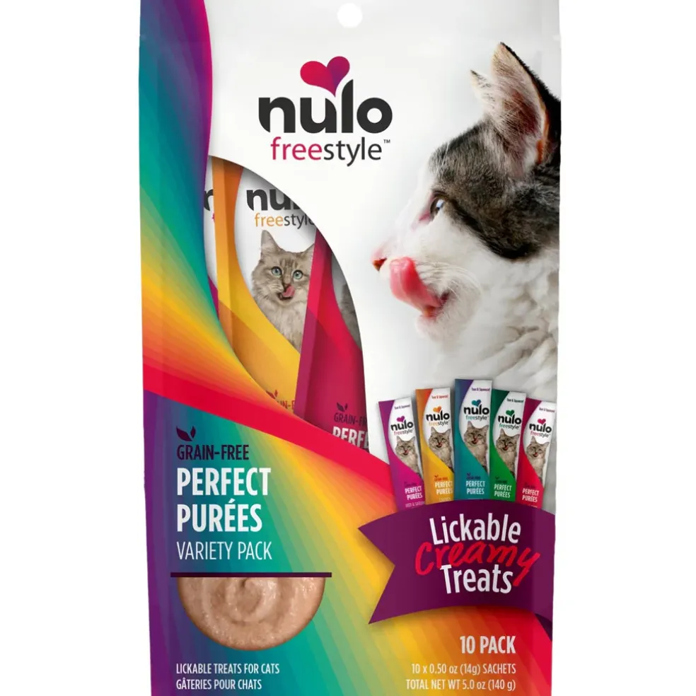 Nulo Freestyle Perfect Purees Variety Pack Grain-Free Lickable Cat Treats
