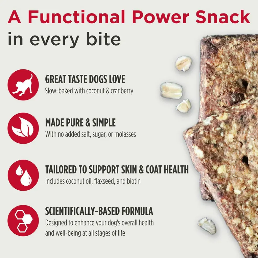 Nulo Functional Granola Bar Digestion Gut Health Dog Treats Pumpkin & Banana, 10-oz