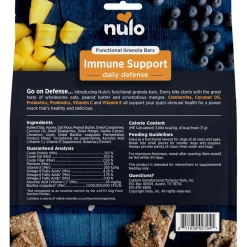 Nulo Functional Granola Bar Immunity Daily Defense Dog Treats Blueberry & Mango, 10-oz